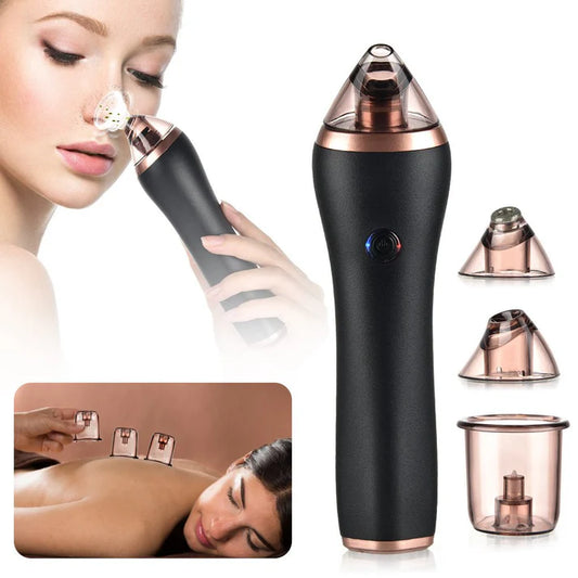 4 in 1 Body Guasha Cupping Blackhead Remover Machine Facial Pore Deep Cleansing Beauty Skin Care 79.00 AED